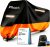 Maizjok® Funda Moto Impermeable, Cubierta Moto Exterior Interior 210D Poliéster Capa Protector Lluvia y UV para Cubre Scooter Motocicleta Calle/Scambler/Trail/Cross/Enduro XL (245x105x125 cm)