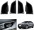GAFAT Compatible con Audi Q4 e-tron Sportback EV 2021-2025 2026 Caja de Almacenamiento, Organizadora Hebilla de Puerta Bandeja, Q4 etron Accesorios [4 PZS]
