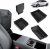 GAFAT, 4 piezas, cajas de almacenamiento para consola central Tesla Model Y Juniper 2025 2026, 2 organizadores afelpados, 1 organizador inferior TPE blando y 1 caja oculta