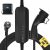 Cargador EV Tipo 2 Schuko Portátil Wallbox con Bolsa de Transporte para Todos los Vehículos Eléctricos y Coches Híbridos Enchufables 3.6kW 10/13/16Amp 6 Metros Monofásico