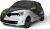 A ABSOPRO Funda De Coche para Renault Twingo II/III 07-20 1Pc | 210D-Pu, Negro, Todo Clima, Impermeable, Protección Solar, Lluvia, Nieve, Cremallera, Transpirable, Fácil Instalación