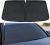Parasol de Coche Delantero para MG ZS Hybrid+ Luxury (Seit 2024), Plegable Parasol Protección UV Protección Solar Interior Accesorios,A Black
