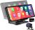 Monitor de coche Apple CarAutoPlay inalámbrico y Android Auto con pantalla táctil de 10″, estéreo de salpicadero, DVR, llamadas Bluetooth, cámara trasera y tarjeta 64 GB