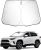 SKTU Parasol para Parabrisas Delantero Compatible con Toyotα RAV4 2019-2024, Cubierta Interior Plegable para Parabrisas con protección UV