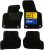 DBS – Alfombrillas para Coche – A Medida para Golf 5/6 – con Clips – Alfombrillas Antideslizantes para Coche – 4 Piezas