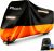 Maizjok® Funda Moto Impermeable, Cubierta Moto Exterior Interior 210D Poliéster, Capa Protector Lluvia y UV para Cubre Motocicleta Calle/Deportiva/Aventure/Cruiser/Touring XXL Grande (275x105x125 cm)