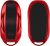 Funda kwmobile compatible con mando Tesla Model S, funda para llave de coche con botones TPU, rojo brillante