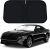 D-Lumina Parasol para Parabrisas para Accesorios Fo-rd Mustang 2015-2022 (no para Fo-rd Mustang Mach-E), Parasol para Ventana Delantera, Protector de Visera contra Rayos UV, Calor, Plegable, 2 Capas