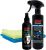 Kit QM Cleaner de limpieza y mantenimiento para moto y casco, limpiador seco multisuperficie y eliminador de insectos, incluye Total Bike 500 ml, limpiador de casco 200 ml y 2 paños