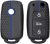 Funda Llave para Volkswagen, Funda Protectora de Silicona para Volkswagen, Protectora para VW Polo, Protectora para Golf, Protección Completa y Diseño Ligero (Schwarze Blaue)