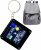 Mini pantalla LED genérica de 1,44″, ornamento portátil, decoración electrónica WiFi con reloj y tiempo, accesorio creativo para bolso, oficina o regalo