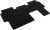 Volkswagen 1T3061273WGK – Felpudo Textil (2ª Fila de Asientos, Terciopelo, 1 Alfombrilla de Tela de una Pieza), Color Negro