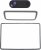 3 Piezas Protector Pantalla para Tesla Model S Model X Model 3 Model Y Cybertruck, Silicona Marco Pantalla Táctil Protector Espejo Retrovisor Cubierta Cámara Privacidad,Grey