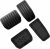 Pedales antideslizantes YIXISI para Tesla Model Y, Model 3, Model S y Model X, pedales de aluminio para acelerador y freno, negro