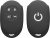 kwmobile Funda Compatible con Fiat 500E Llave de Coche de 4 Botones – Carcasa Protectora de Silicona para Llave de Coche – Case en Negro Mate