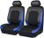 2Pcs Fundas Asientos Coche para Hyundai HB20 | i10 | i20 | i30 | Inster | Ioniq 5 | Ioniq 6 | Ioniq 9/ ix25/ ix35, Cómodo Transpirable Antideslizantes Delanteros Cubreasientos Interior Accesorios