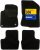 DBS – Alfombrillas para Coche – A Medida para 208 – con Clips – Alfombrillas Antideslizantes para Coche – 4 Piezas