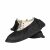 EUROPAPA 100x Cubrezapatos Desechables, Impermeables, Antideslizantes, Material CPE 3g, Sin Látex y Elásticos para Hospital, Hogar, Industria, Comercio, Hotelería (Negro)