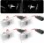 Nizirioo Proyector LED para puerta de coche, 4 unidades, luz de bienvenida, iluminación de entrada para puerta de coche para Tesla Model 3 Model Y Model S Model X Logo Iluminación de entrada Luz Tesla