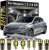 BMT xms Kit de Luces LED Interior para Renault Megane 1 2 3 4 CC Hatch Estate Coupe Saloon 1995-2024, Bombilla LED Interior para Coches y Camiones, Blanco Brillante 6000K, 12 Piezas