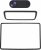 3 Protector Pantalla para Tesla Model Y Juniper 2025 2026, Silicona Marco Pantalla Táctil Protector Espejo Retrovisor Cubierta Cámara Privacidad,Black