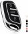 Funda Llave Coche Carcasa para MG MG4 MG5 MG6 MG ZS EV HS EHS ZX GT,para Roewe RX3 RX8 ERX5 RX5 I6 I5 Casos de la Cubierta de Llave TPU Funda Tarjeta Llave, Plata Negra