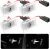 4Pcs Luces LED de Bienvenida: Nizirioo Coche Logo Proyección, per Tesla Model 3/Y/S/X Luz de bienvenida Foco de la puerta, Luz de bienvenida del coche, Uz de bienvenida del coche