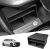 SHAOHAO Compatible con Audi Q4 e Tron F4 / Q4 Sportback e-tron 2021-2025, compartimento de almacenamiento para consola central, accesorios para coche, organizador de almacenamiento original audi q4