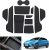 GAFAT MG 4 EV MG4 Electric 2025 2024-2022 Alfombrillas Antideslizantes, MG 4 2023 Alfombrilla de Goma Antideslizantes para Consola Central, Esteras de Puerta, MG4 EV Accesorios (Negro)