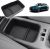 GAFAT Compatible con Alfa Romeo Junior 2025 2026 Caja de Almacenamiento Consola Central, Romeo Junior Hybrid Reposabrazos Organizador Estante, con Alfombrillas Goma, Romeo Junior Accesorios 2025