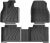 Car Alfombrillas Coche para Toyota para BZ4X 2023 2024 2025 Alfombrillas Coche TPE 3D Revestimiento Carga Almohadilla Respaldo Maletero Impermeables(LHD 3PCS)
