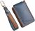 Funda de piel para llave de coche para Volvo EX30 EX40 2024 2025 6,2 cm x 3,5 cm, accesorio para Polestar 3 4 2026, funda para llaves, llavero azul