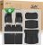 3W Alfombrillas Set 8 para Tesla Model 3 Highland 2024-2025, Alfombrillas y Bandeja de Maletero y Protector de Asiento, Thorex™ para Todo Tipo de Clima, Alfombrilla 1-2 Filas