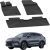 Sahler Alfombrillas de Coche compatibles con BYD Seal U DM-I 2024-2026 | 4.5D Premium TPE Goma Antideslizante Alfombrillas de Goma Impermeable para Coche Negro