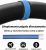 Adhesivo de tira central para volante de cuero batido, adhesivo antideslizante estándar para volante para Tesla Model 3, Y S interior (Azul Negro)