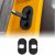 KUNGKIC Para Fiat 500 500c 500e Abarth 595 695 cubierta de gel de sílice cerradura de la puerta del coche cubierta de polvo accesorios piezas interiores accesorios de ajuste regalo 2 piezas (negro)