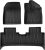 Alfombras Maletero para BYD para ATTO3 para ATTO 3 para Yuan para Plus Alfombrillas Forro Carga Maletero TPE Alfombrilla Pies 3D Protección Bandeja Inodoro Negro Alfombrilla Maletero(RHD 3PCS)