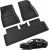 Alfombrillas 3 Pzs para Tesla Model 3 2024-2026 Alfombrillas para Todo Clima 3D con Bordes Altos, Antideslizantes e Impermeables, Alfombrillas de 3 Capas para Tesla Model 3 Highland Accesorios