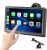 Pantalla de coche de 7″ con CarPlay para Apple y Android, pantalla táctil HD inalámbrica, navegación GPS, Bluetooth, control de voz manos libres, Mirror Link, AUX, FM, Siri y Google