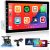 Radio Hikity 1 DIN con CarPlay, pantalla desmontable de 10″, Bluetooth, Android Auto, Mirror Link, FM, USB y cámara trasera