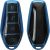 kwmobile Carcasa para Mando Compatible con BYD Atto 3 / Sealion / Han / Tang / Dolphin / Seal – Funda para Llaves de Coche con Botones de TPU – Azul Brillante