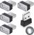 Luces USB CTRICALVER para coche, 5 piezas, mini luces LED USB portátiles para ambiente interior, aptas para coches, ordenadores y portátiles, blanco