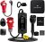 Cargador Coche Electrico Trifasico 22kW, Tipo 2 a enchufe rojo CEE 32A 5 Pines, Cable 7m, Adaptador Schuko, Ajustable 6-32A 1-12h, IP65, Trabajo -30 ℃ a 50 ℃, Wallbox portátil para BEV y PHEV