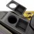 GAFAT Compatible con Renault 5 E-Tech 4 E-Tech 4 E-Tech EV 2025 2026 2027 Organizador Consola Central 2 en 1, con Portavasos & Estante, R5 R4 Electrico Accesorio 3D Original, con Alfombrillas