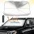 Parasol delantero D-Lumina para coche, plegable, protección UV, fácil de instalar y guardar, para la mayoría de coches, SUV y camiones, S 125 x 65 cm
