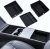 Juego de 3 accesorios para Tesla Model 3 2024-2026 organizador de consola central de silicona y caja de almacenamiento para reposabrazos (flocado)
