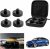 [4 PZS] GAFAT Almohadillas de Goma para Tesla Model Y Juniper Standard Model 3 Highland S X 2016-2026, Gato Hidráulico Adaptador Estabilizador Jack Pad, con Organizador, Tesla Accesorios (Negro)