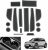 GAFAT Compatible con Mercedes Benz Smart #1 EV Electric 2023 2024 Alfombrillas Antideslizantes, Smart 1 2023 Alfombrillas de Goma, Consola Central, Costura de Puerta (Blanco)