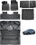 [6 PZS] GAFAT Compatible con BYD Seal U DM-i EV 2025 2026 2027 Alfombrillas de Goma + Maletero Juego Completo, TPE Todo Tipo de Climas para Suelo & Asientos & Maletero, Borde Alto Escaneo 3D Original