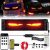 Luces LED para camiones y coches con efecto ojos, pantalla flexible grande programable, colores dinámicos inteligentes, para diseño doméstico, 70 x 173 mm